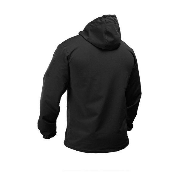 SPECPROM Soft-Shell Tactical Jacket — Black