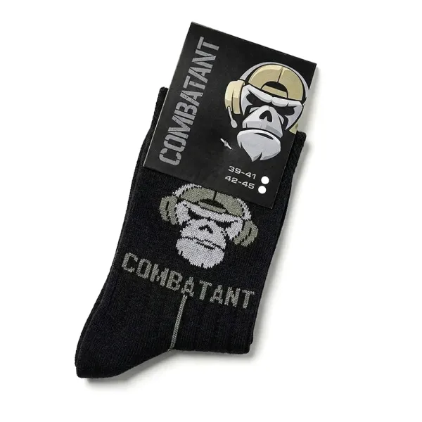 Combatant Patrol Core Mid Summer Trekking Socks — Black