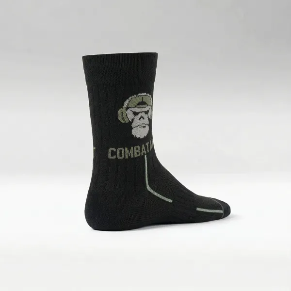 Combatant Patrol Core Mid Summer Trekking Socks — Black