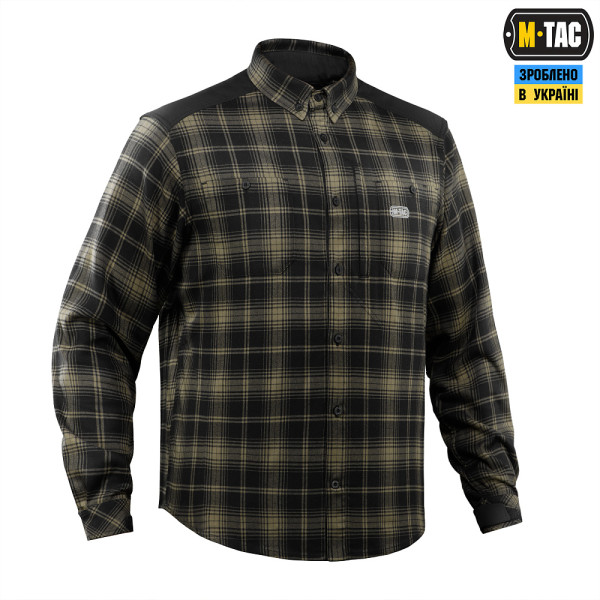 M-Tac Redneck Plaid Shirt, Khaki