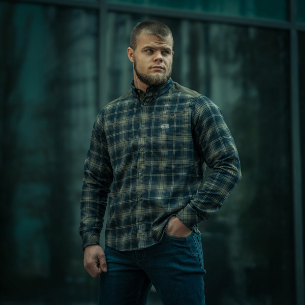 M-Tac Redneck Plaid Shirt — Blue