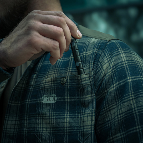M-Tac Redneck Plaid Shirt — Blue