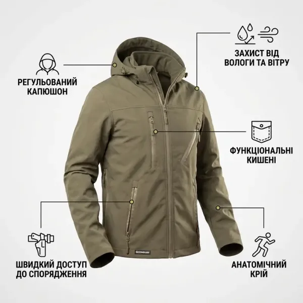 Combatant SHIFT PRO Hardshell Jacket, Olive