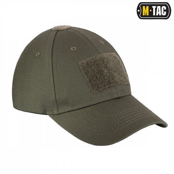 M-Tac Flex Tactical Ripstop Cap with Velcro — Light Olive