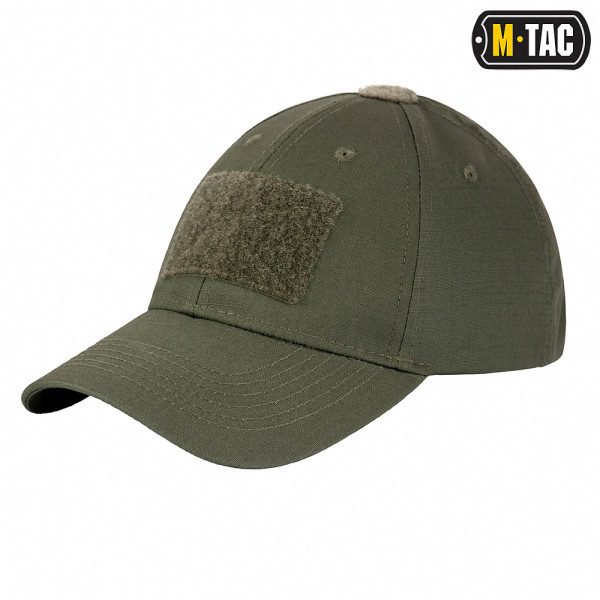 M-Tac Flex Tactical Ripstop Cap with Velcro — Light Olive
