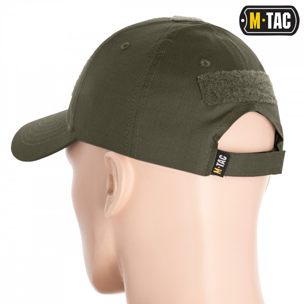 M-Tac Flex Tactical Ripstop Cap with Velcro — Light Olive