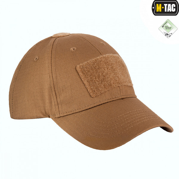 M-Tac Flex Ripstop Tactical Cap with Velcro Patch — Coyote
