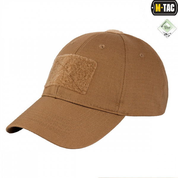 M-Tac Flex Ripstop Tactical Cap with Velcro Patch — Coyote