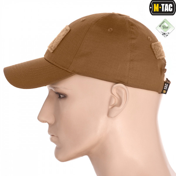 M-Tac Flex Ripstop Tactical Cap with Velcro Patch — Coyote