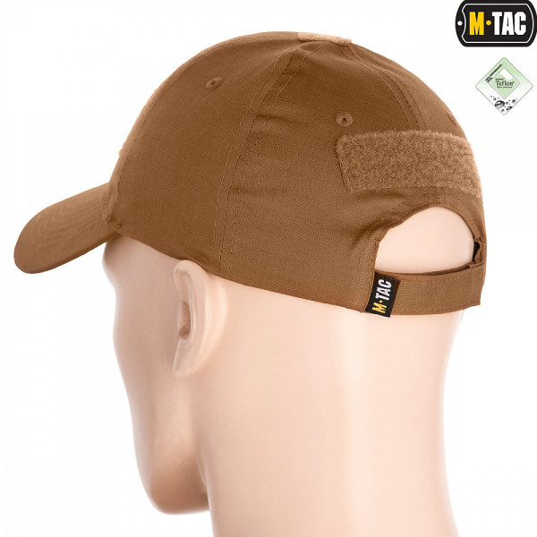 M-Tac Flex Ripstop Tactical Cap with Velcro Patch — Coyote
