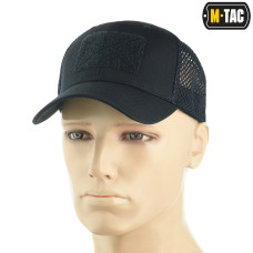 M-Tac Flex Tactical Ripstop Cap with Velcro Patch and Mesh, Dark Blue