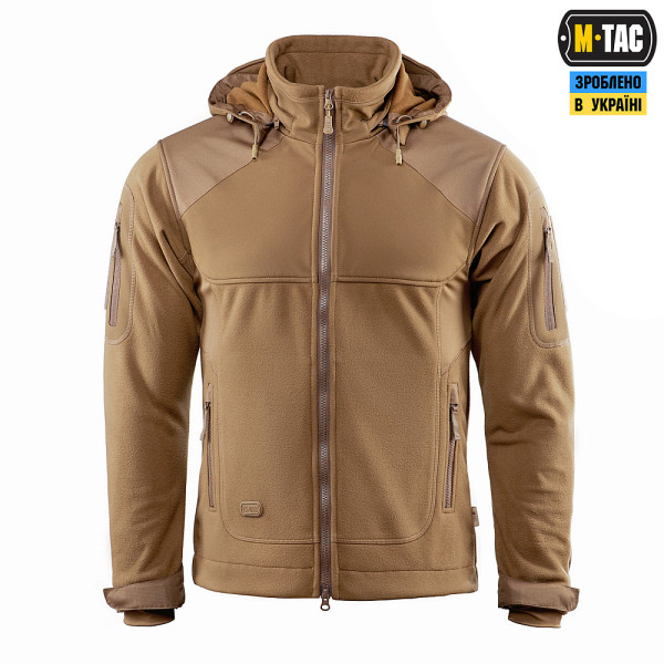 M-Tac Norman Windblock Fleece Tactical Jacket — Coyote