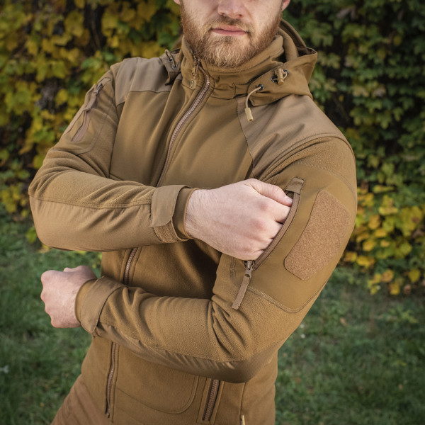 M-Tac Norman Windblock Fleece Tactical Jacket — Coyote