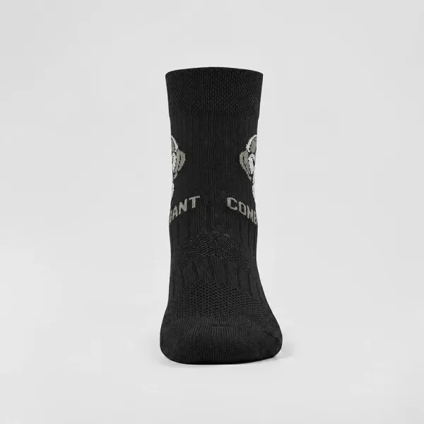 Combatant Ranger Trek Mid Core Trekking Socks, Black