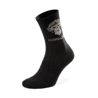 Combatant Ranger Trek Mid Core Trekking Socks, Black
