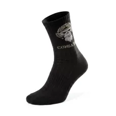Combatant Ranger Trek Mid Core Trekking Socks, Black