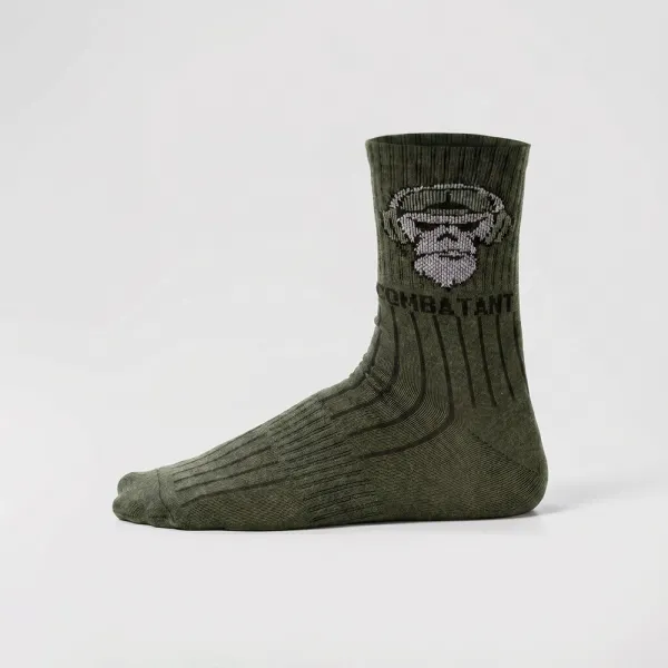Combatant Ranger Trek Mid Core Trekking Socks — Olive