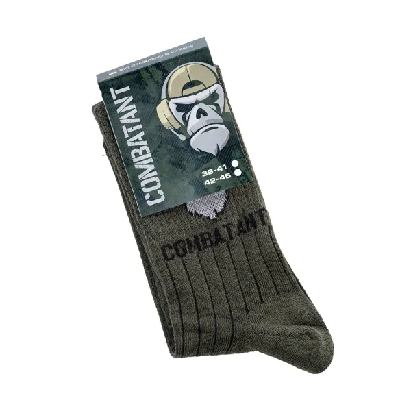Combatant Ranger Trek Mid Core Trekking Socks — Olive