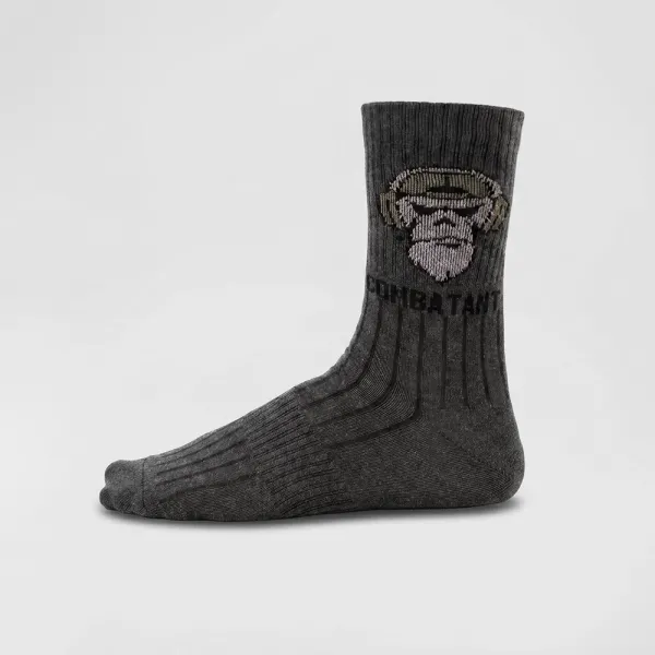 Combatant Ranger Trek Mid Core Trekking Socks, Gray