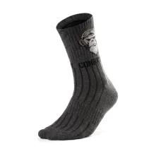 Combatant Ranger Trek Mid Core Trekking Socks, Gray