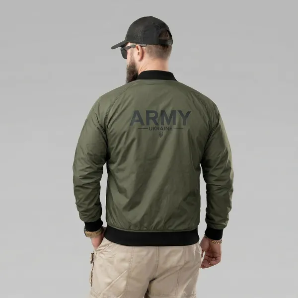 Army Ukraine Tactical Windbreaker Jacket — Olive