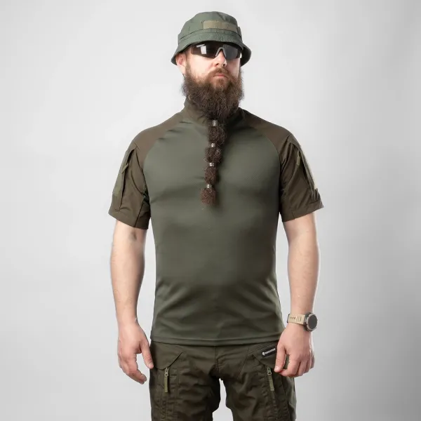 Ubacs Tactical Combatant Raider Core Short Sleeve — Khaki