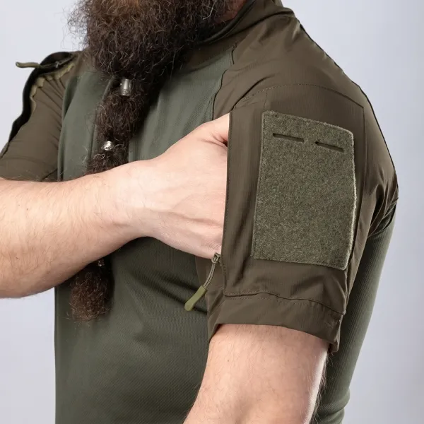Ubacs Tactical Combatant Raider Core Short Sleeve — Khaki