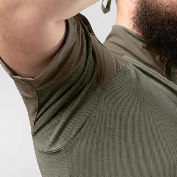 Ubacs Tactical Combatant Raider Core Short Sleeve — Khaki