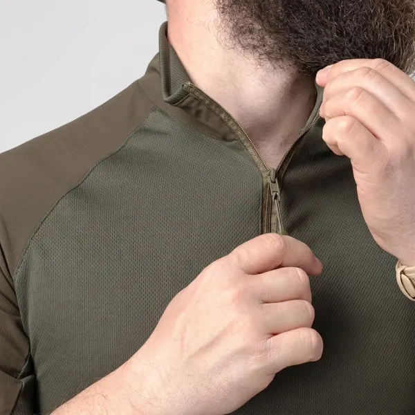 Ubacs Tactical Combatant Raider Core Short Sleeve — Khaki