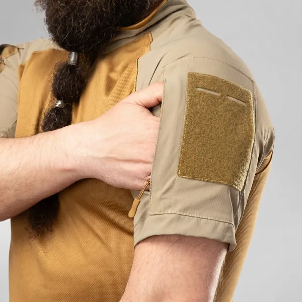 Ubacs Tactical Combatant Raider Core Short Sleeve — Coyote