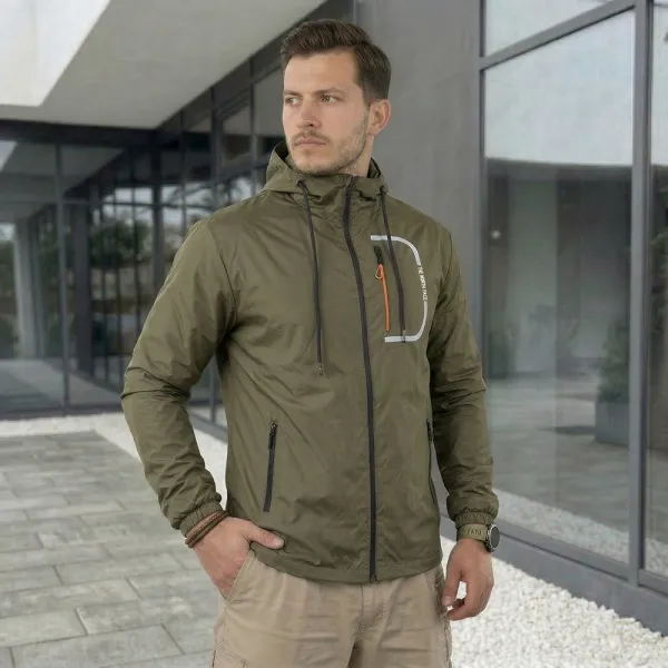 The North Face Olive Windbreaker