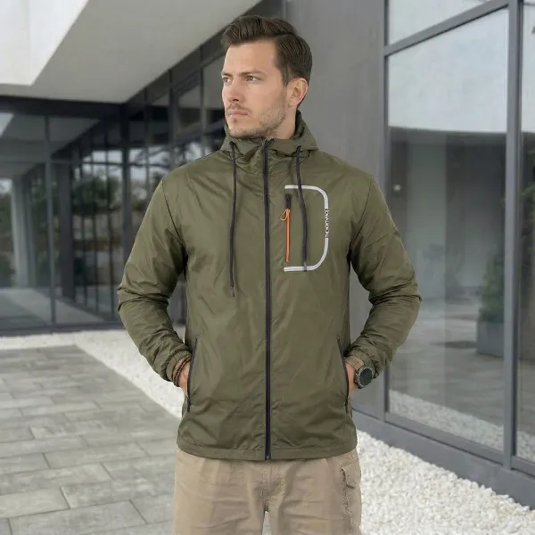 The North Face Olive Windbreaker