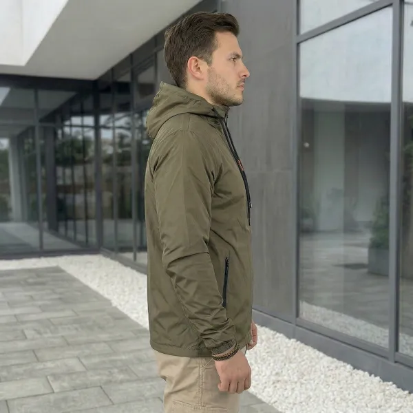 The North Face Olive Windbreaker