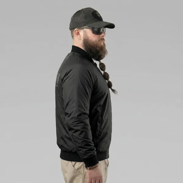 Army Ukraine Tactical Windbreaker Jacket — Black
