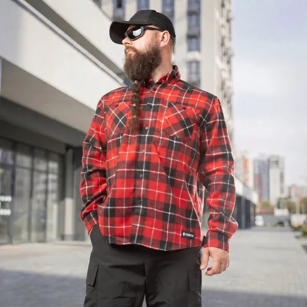 Combatant Blackwater Pro 250 Plaid Shirt (Lava)
