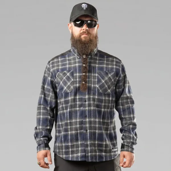 Combatant Blackwater Pro 250 Plaid Shirt — Storm