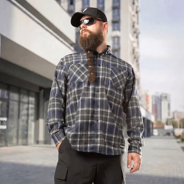 Combatant Blackwater Pro 250 Plaid Shirt — Storm