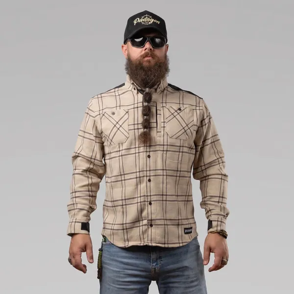 Combatant Blackwater Pro 250 Plaid Shirt, Beige