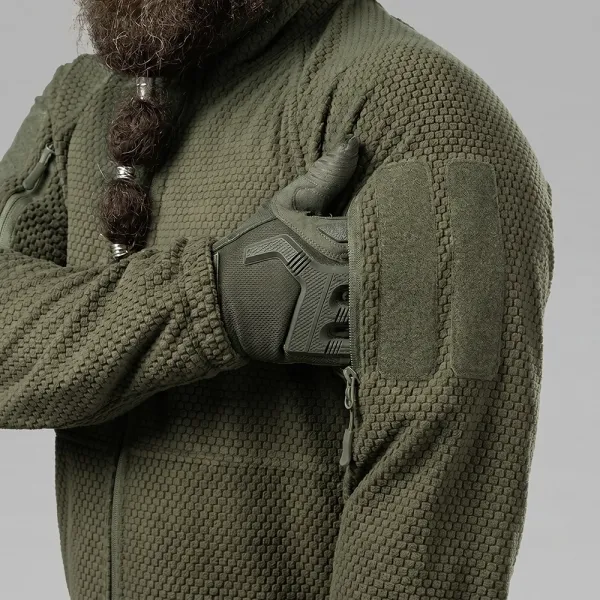 SPECPROM Windblock Tactical Fleece Jacket, Olive