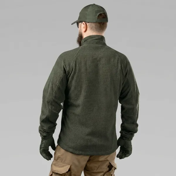 SPECPROM Windblock Tactical Fleece Jacket, Olive