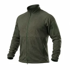 SPECPROM Windblock Tactical Fleece Jacket, Olive