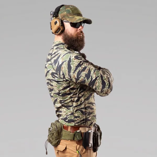 Men's Tactical Rash Guard Combatant ASSAULT PRO LS — Tiger Green