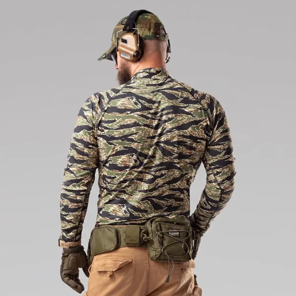 Men's Tactical Rash Guard Combatant ASSAULT PRO LS — Tiger Green