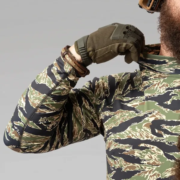 Men's Tactical Rash Guard Combatant ASSAULT PRO LS — Tiger Green