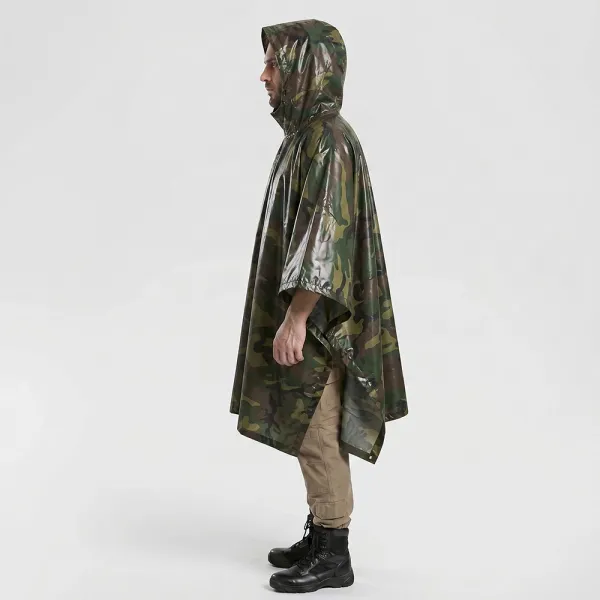 Military Camouflage Rain Poncho/Tarp 9231