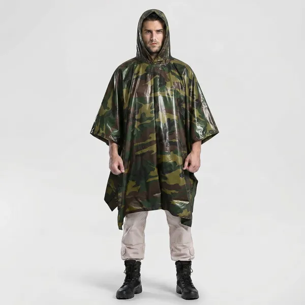Military Camouflage Rain Poncho/Tarp 9231