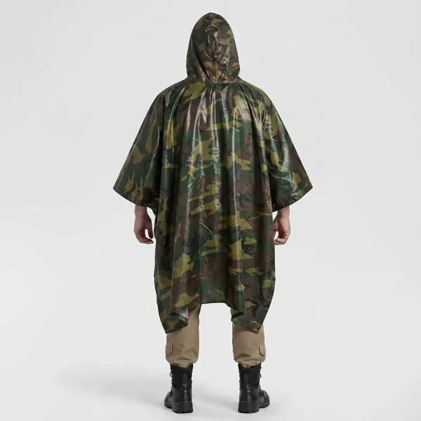 Military Camouflage Rain Poncho/Tarp 9231