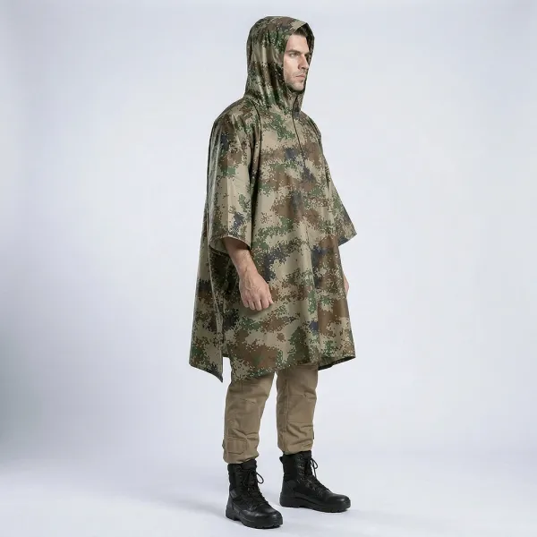 Military Rain Poncho-Tarp 9231 - Pixel Camo
