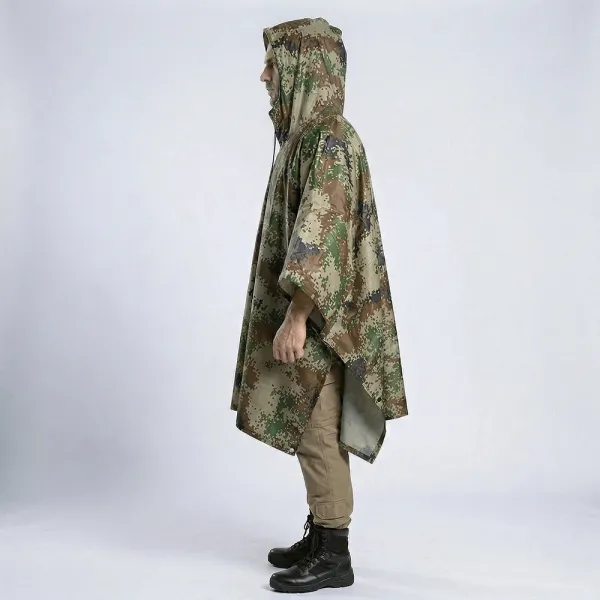 Military Rain Poncho-Tarp 9231 - Pixel Camo