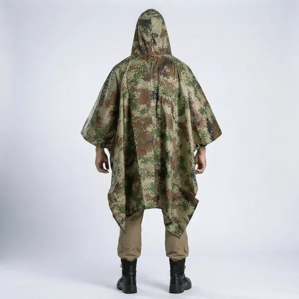 Military Rain Poncho-Tarp 9231 - Pixel Camo